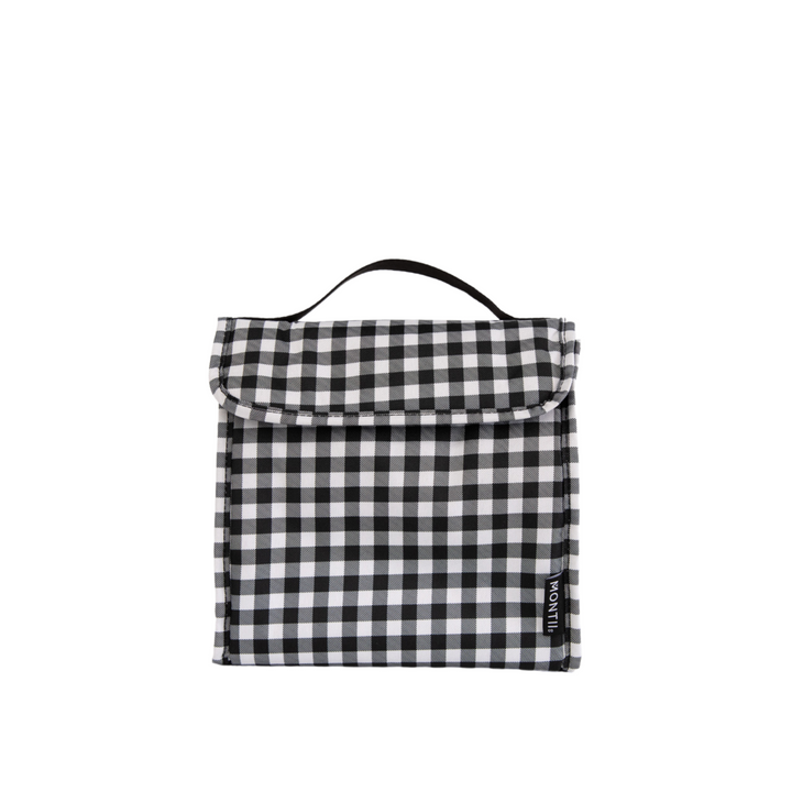Montiico Insulated Lunch Carrier Black Gingham