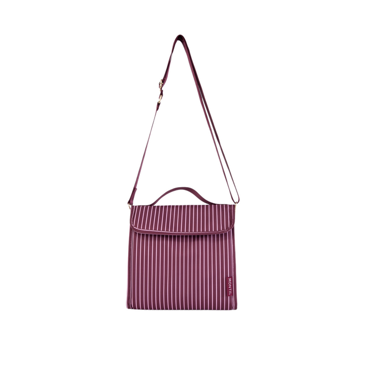 Montiico Insulated Lunch Carrier Ruby Stripe