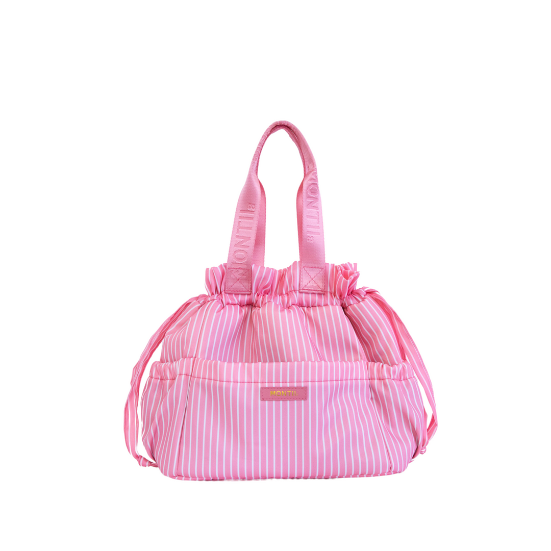 Montiico Insulated Lunch Tote Bag Candy Stripe Camellia