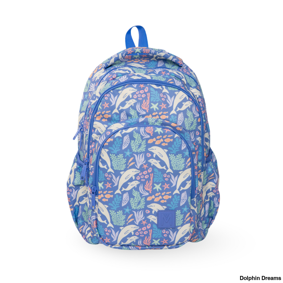 Montiico Large Backpack NEW STYLE Dolphin Dreams