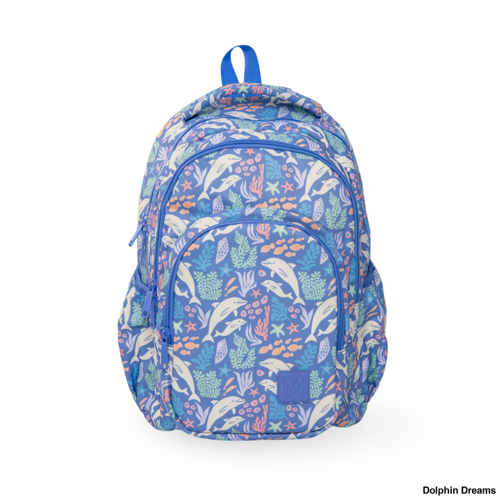 Montiico Large Backpack NEW STYLE Dolphin Dreams