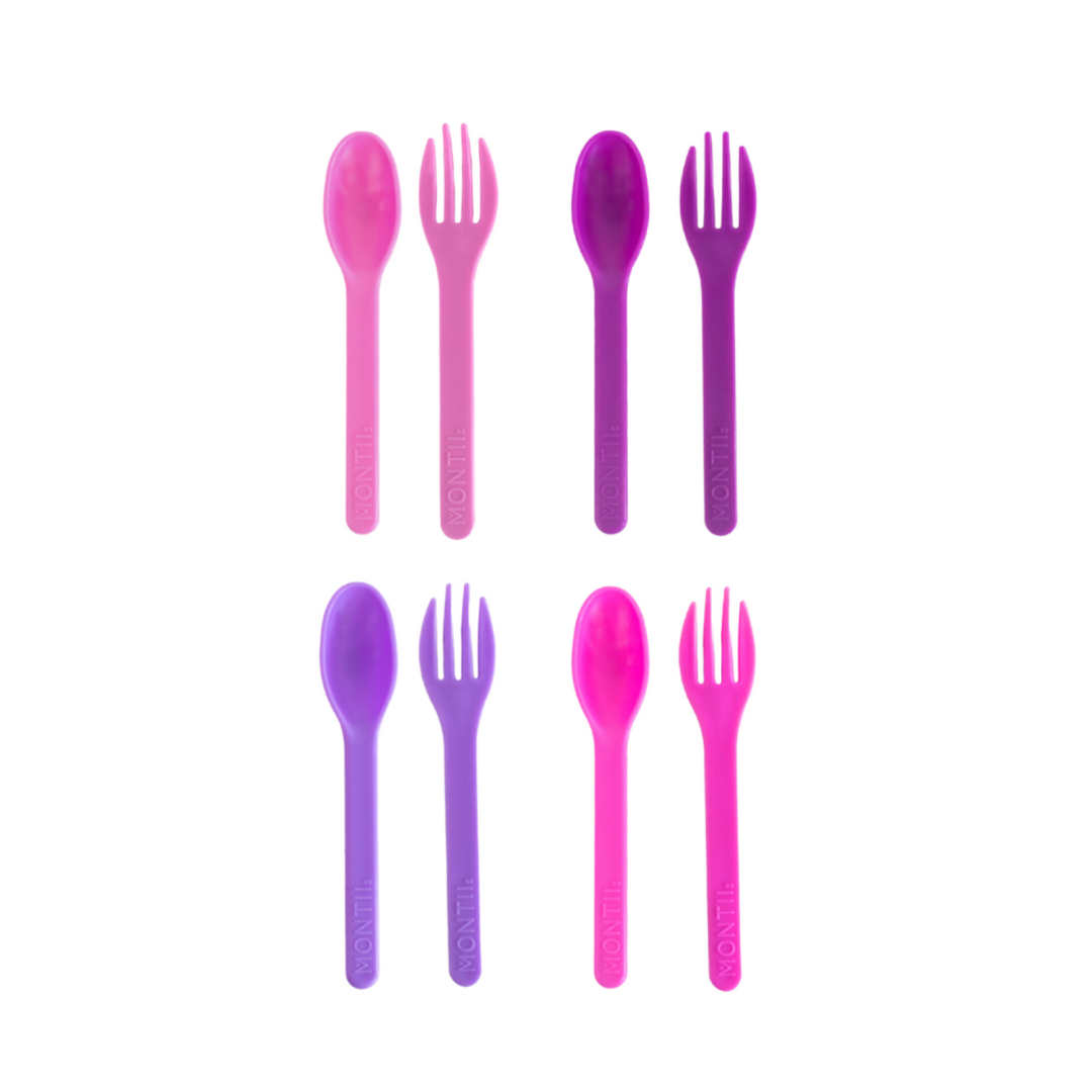Montiico Out & About Cutlery Set Blush