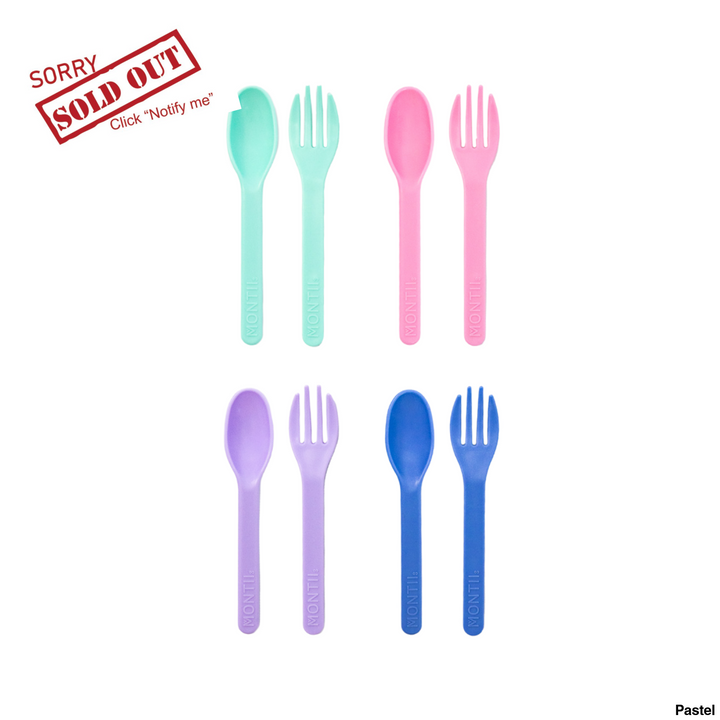 MontiiCo Out & About Cutlery Set Pastel
