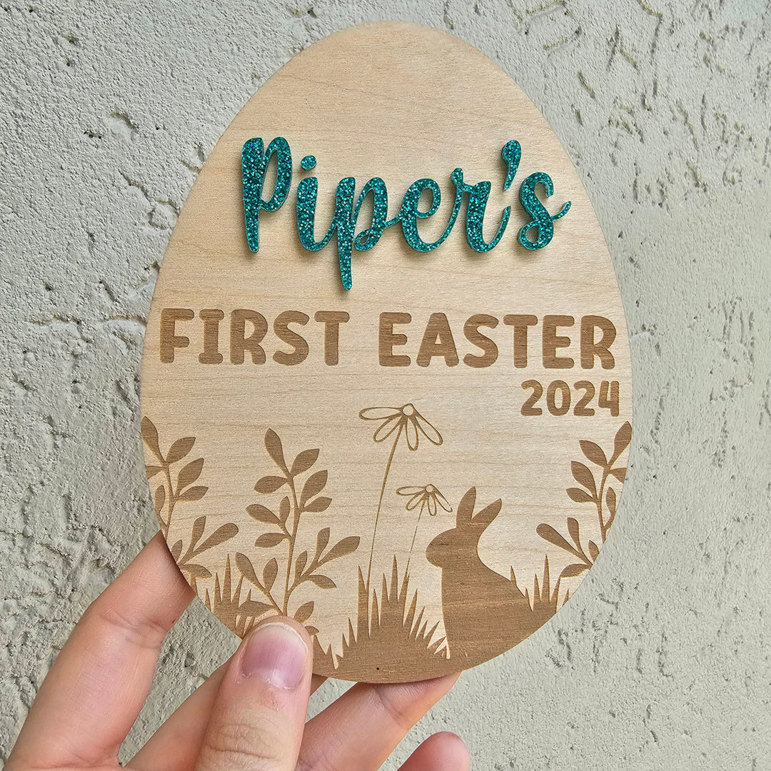 My First Easter Plaque - Personalised