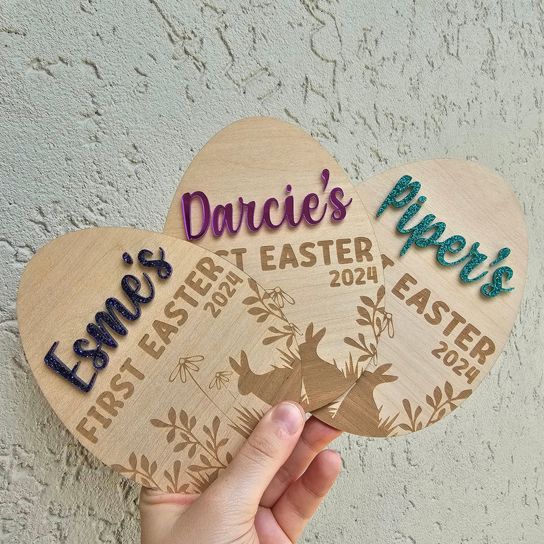 My First Easter Plaque - Personalised