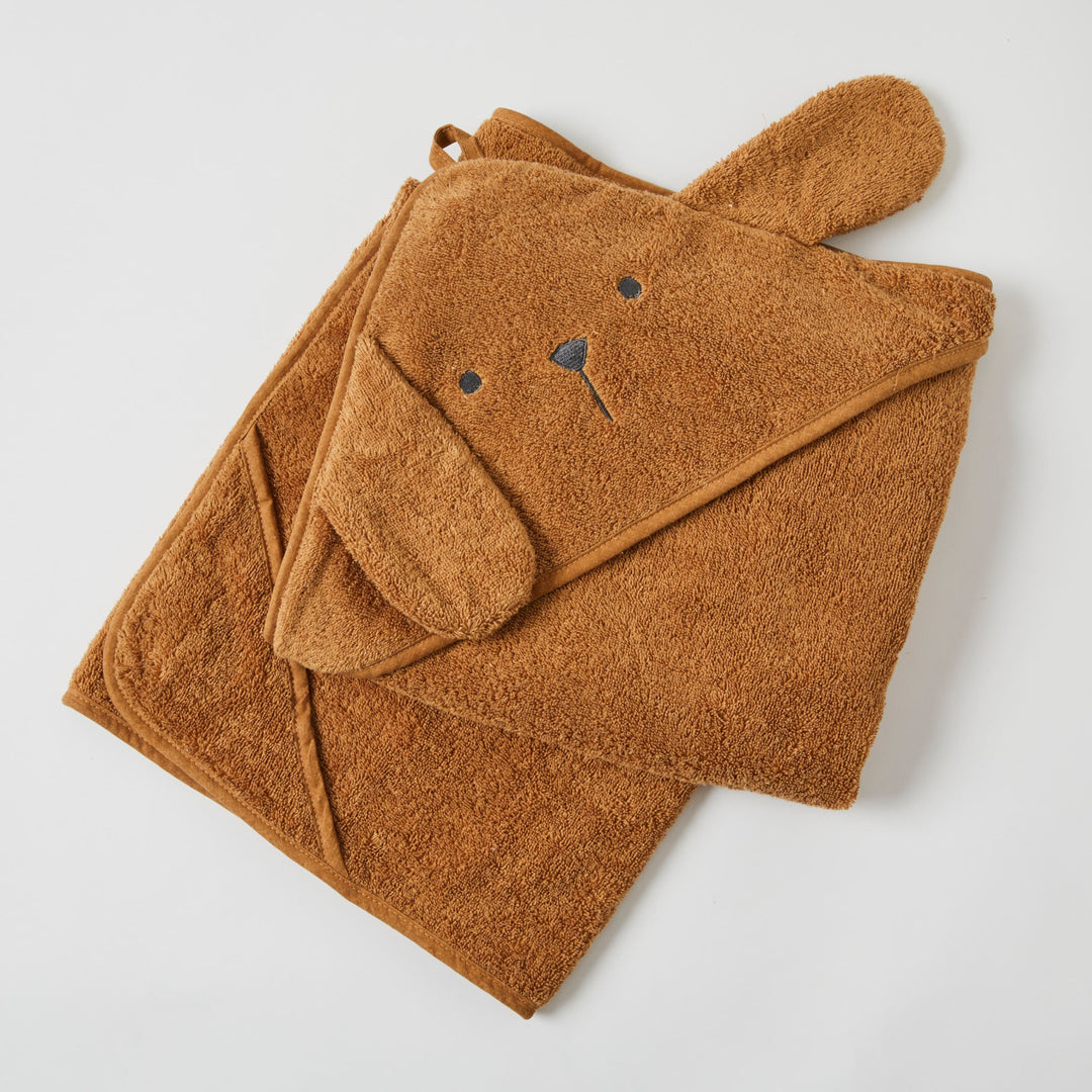 Nordic Kids Hooded Towels Biscuit Baby