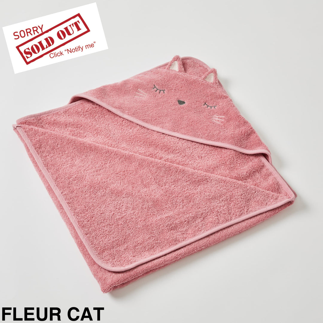 Nordic Kids Hooded Towels Fleur Cat