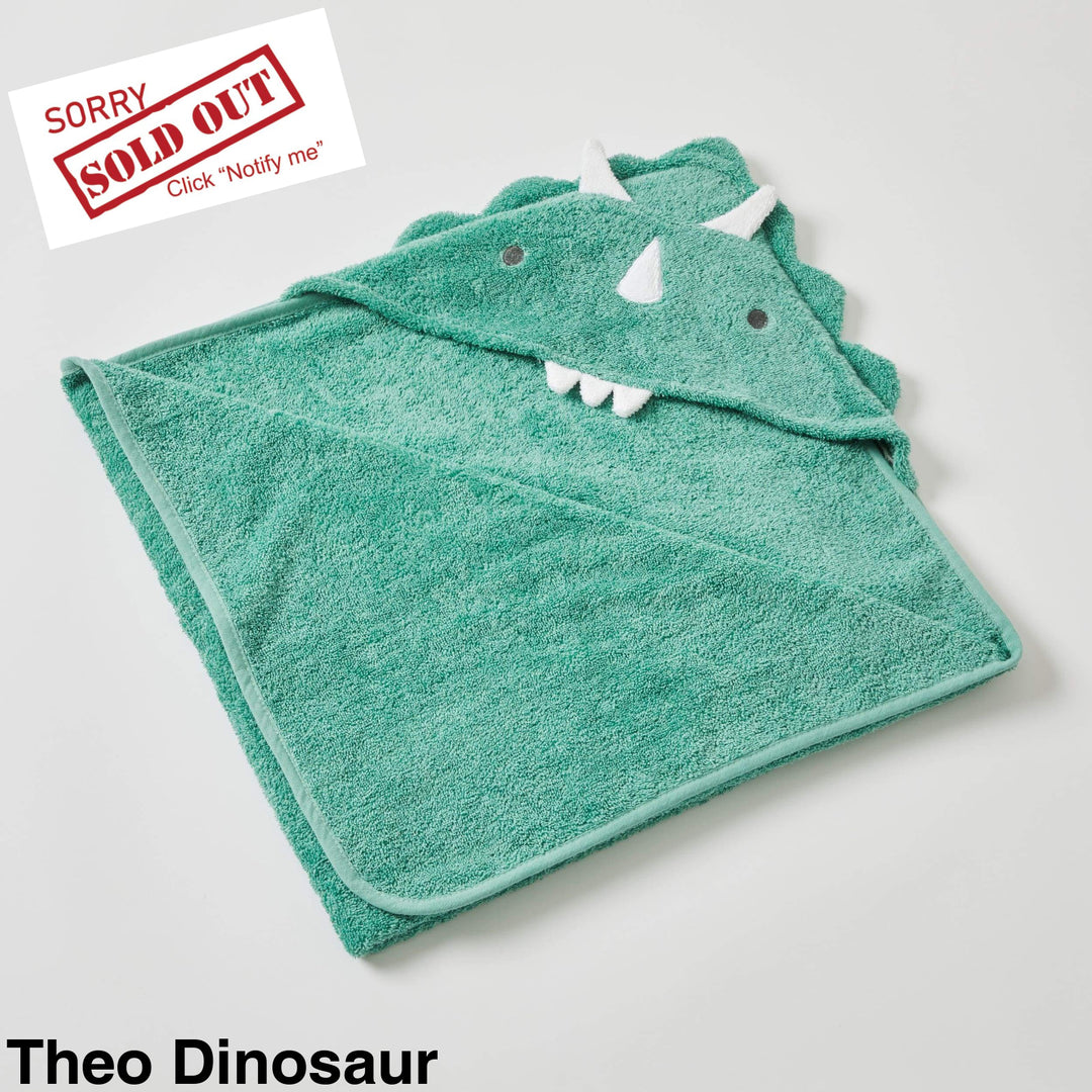Nordic Kids Hooded Towels Theo Dinosaur