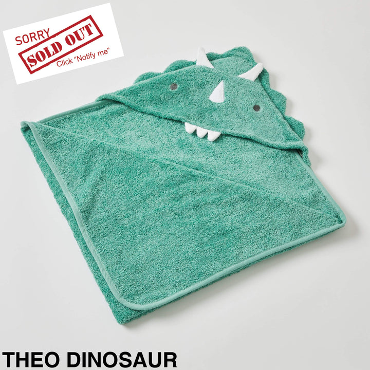 Nordic Kids Hooded Towels Theo Dinosaur