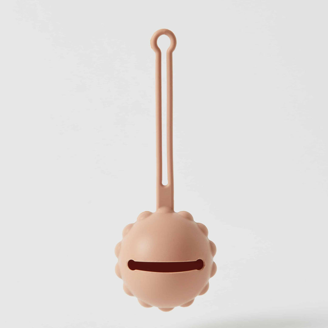 Nordic Kids Silicone Dummy Holder Terracotta