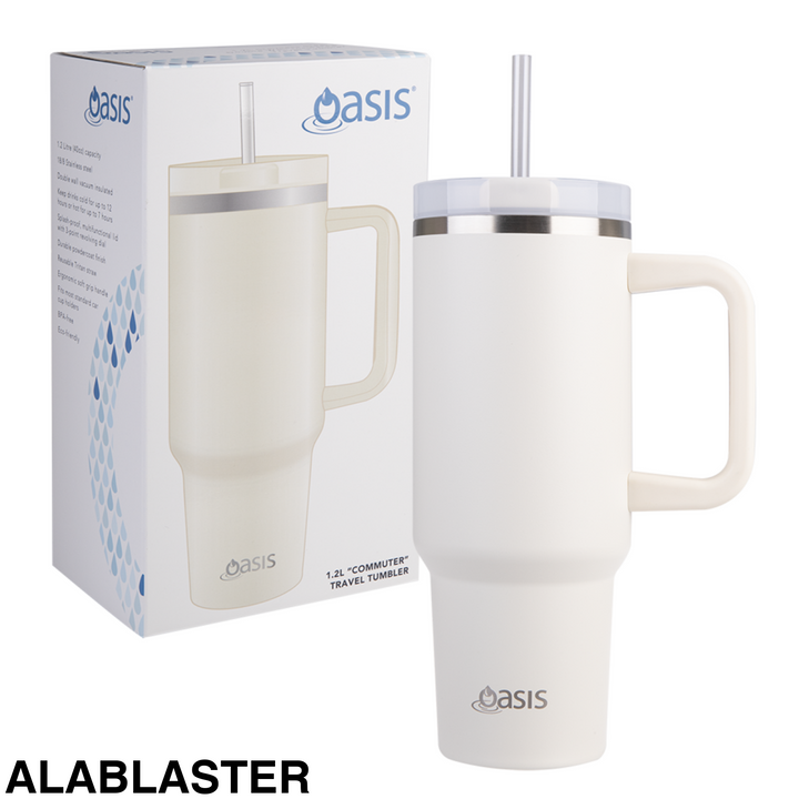 Oasis 1.2L Commuter Insulated Travel Tumbler Alablaster