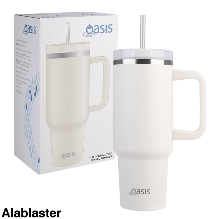 Oasis 1.2L Commuter Insulated Travel Tumbler Alablaster