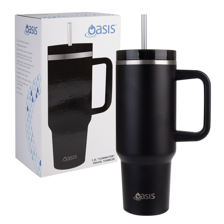 Oasis 1.2L Commuter Insulated Travel Tumbler Black