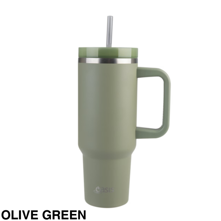 Oasis 1.2L Commuter Insulated Travel Tumbler Olive Green