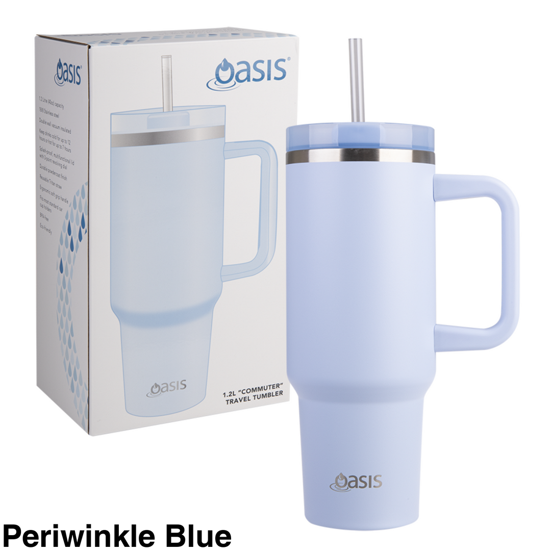Oasis 1.2L Commuter Insulated Travel Tumbler Periwinkle