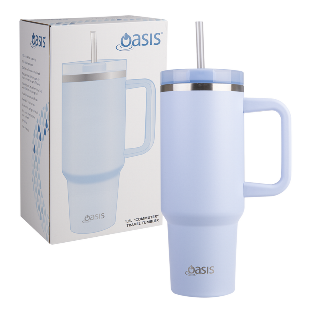 Oasis 1.2L Commuter Insulated Travel Tumbler Periwinkle