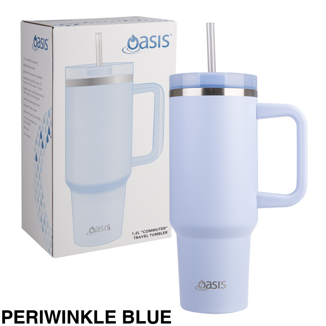 Oasis 1.2L Commuter Insulated Travel Tumbler Periwinkle