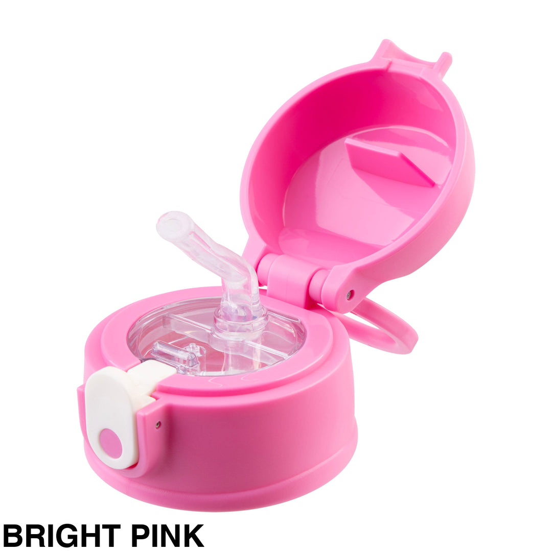 Oasis 400ml/550ml Sipper Bottle Replacement Lid & Straws Bright Pink