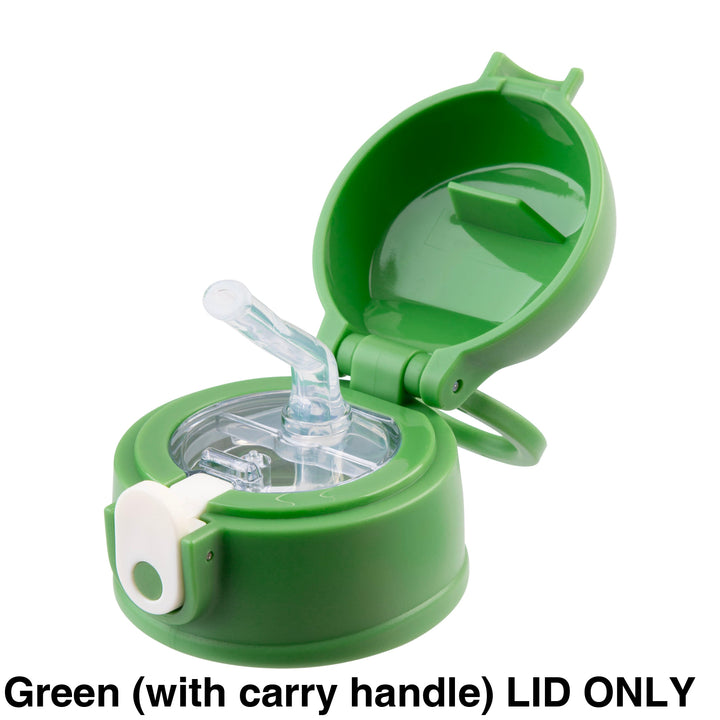 Oasis 400ml/550ml Sipper Bottle Replacement Lid & Straws Green