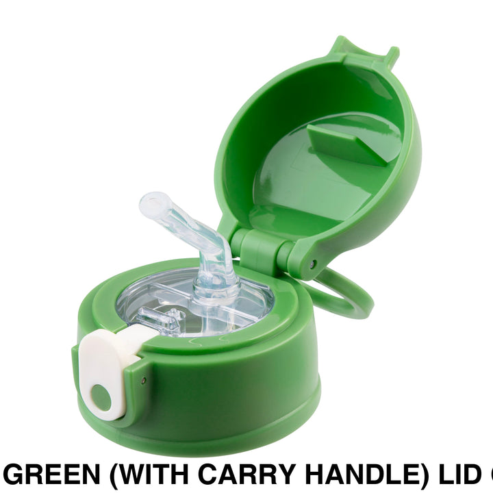 Oasis 400ml/550ml Sipper Bottle Replacement Lid & Straws Green