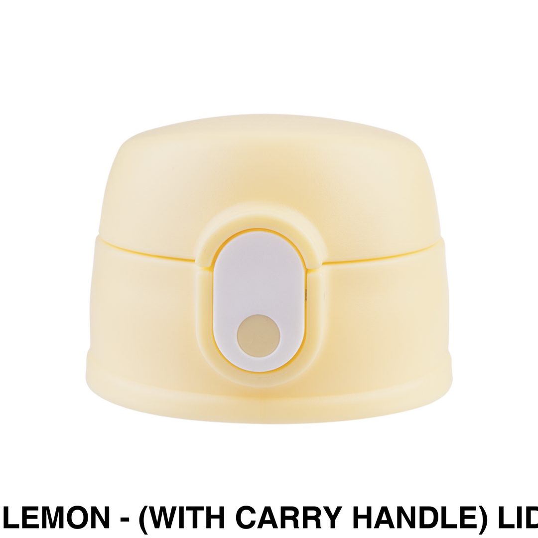 Oasis 400ml/550ml Sipper Bottle Replacement Lid & Straws Lemon - (with carry handle) LID ONLY