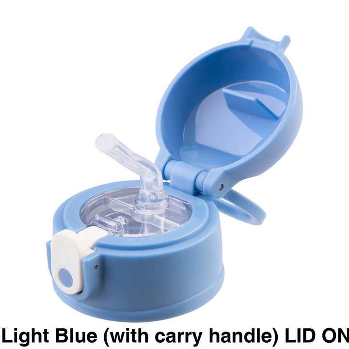 Oasis 400ml/550ml Sipper Bottle Replacement Lid & Straws Light Blue