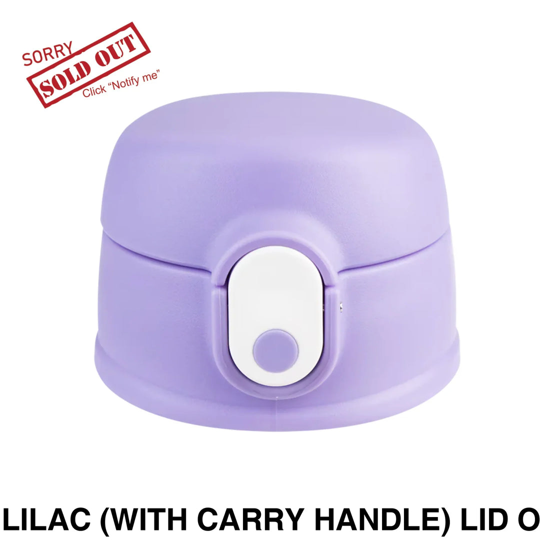 Oasis 400ml/550ml Sipper Bottle Replacement Lid & Straws Lilac (with carry handle) LID ONLY