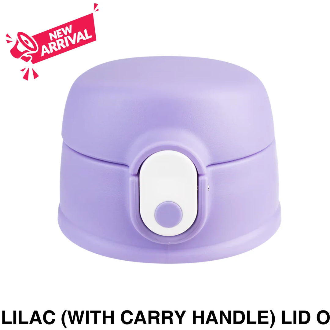 Oasis 400ml/550ml Sipper Bottle Replacement Lid & Straws Lilac (with carry handle) LID ONLY