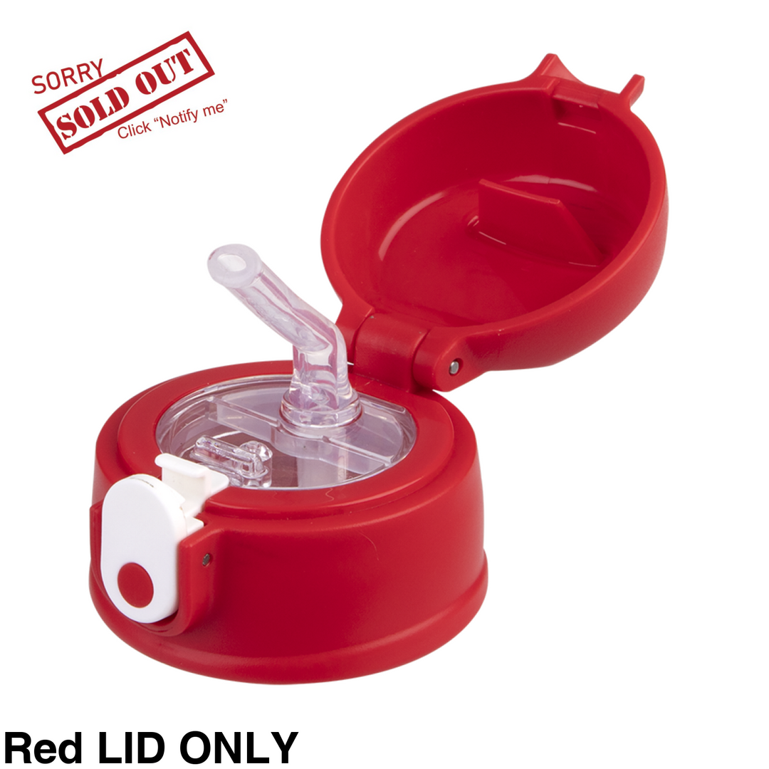 Oasis 400Ml Sipper Bottle Replacement Lid Red