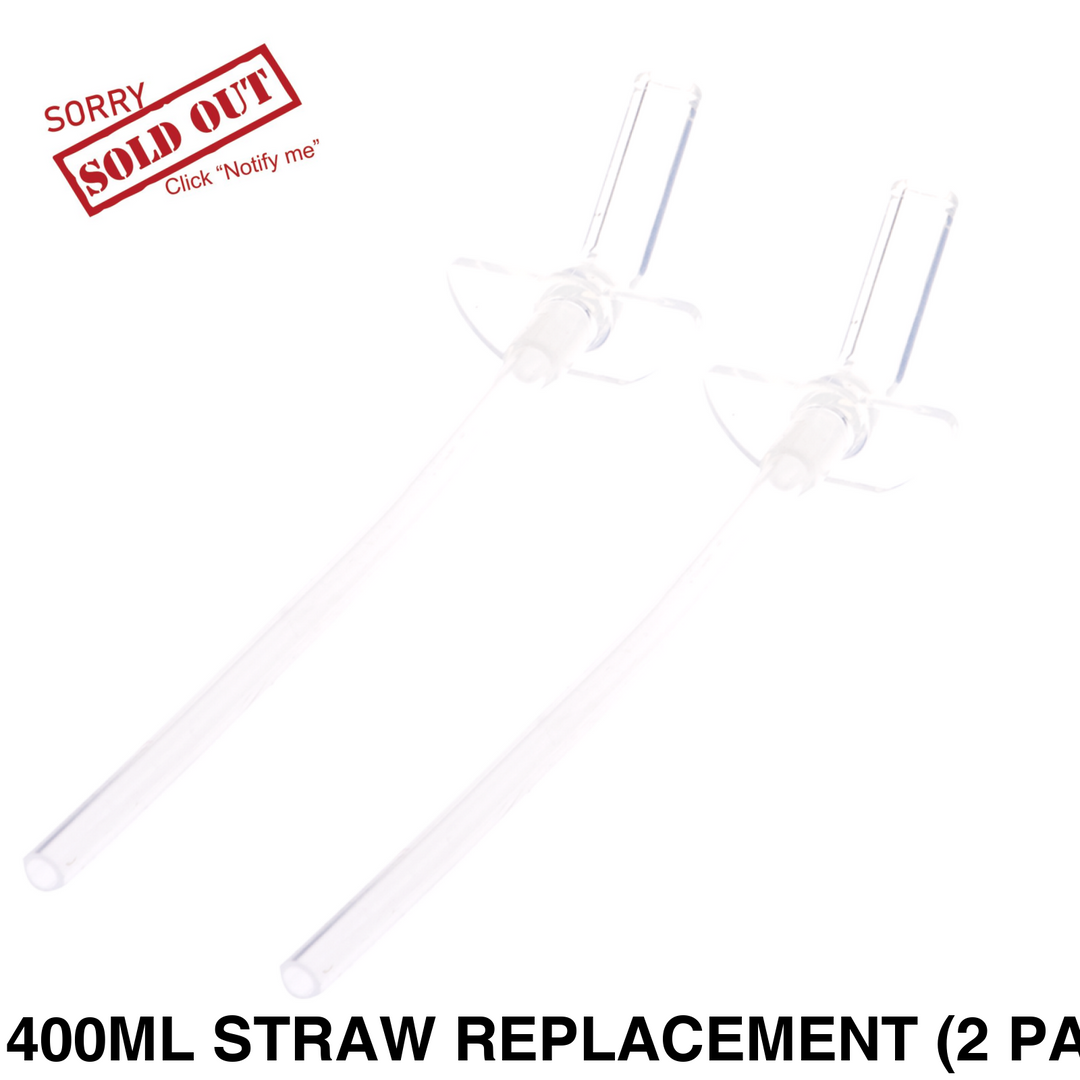 Oasis 400Ml/550Ml Sipper Bottle Replacement Lid & Straws 400Ml Straw Replacement (2 Pack)