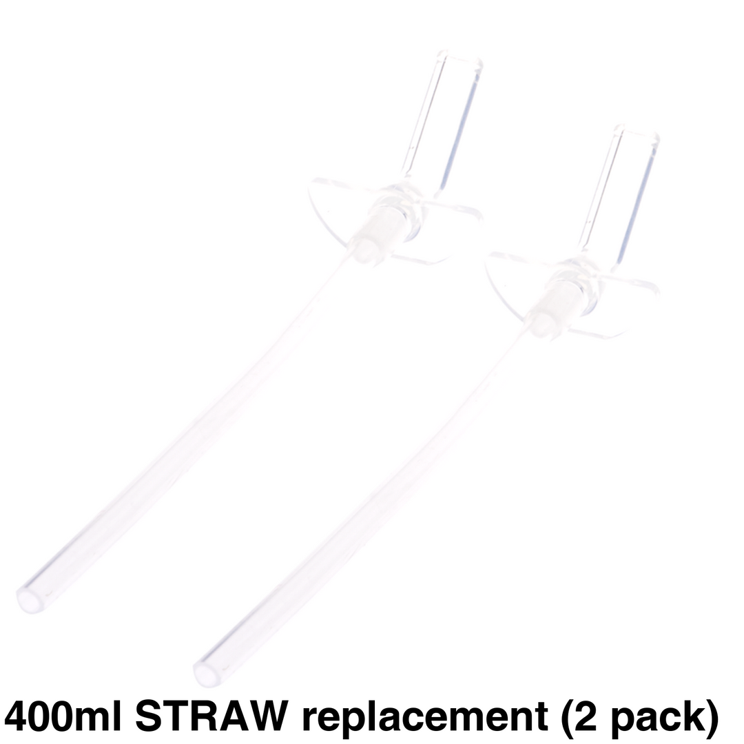 Oasis 400Ml/550Ml Sipper Bottle Replacement Lid & Straws 400Ml Straw Replacement (2 Pack)