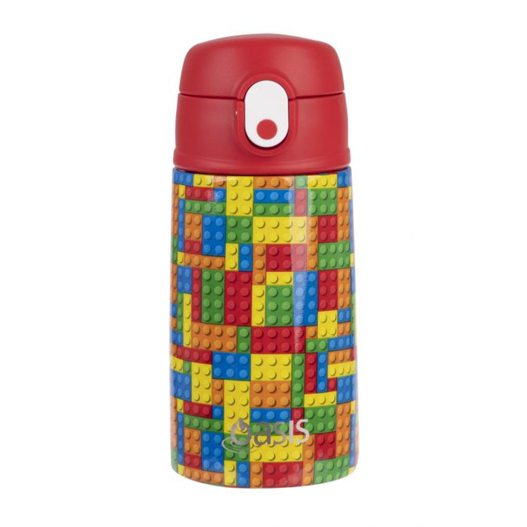 Oasis 400Ml Stainless Steel Insulated Bottle W/ Sipper Bricks
