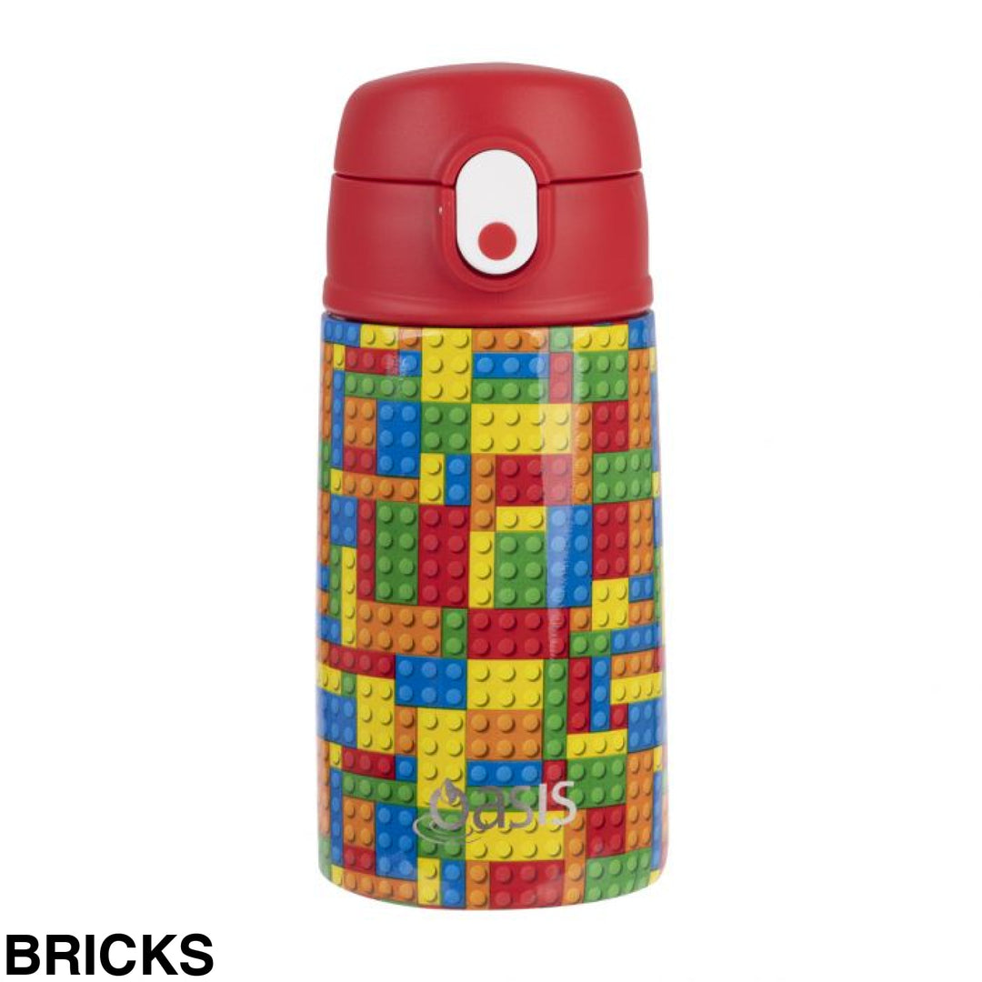 Oasis 400Ml Stainless Steel Insulated Bottle W/ Sipper Bricks