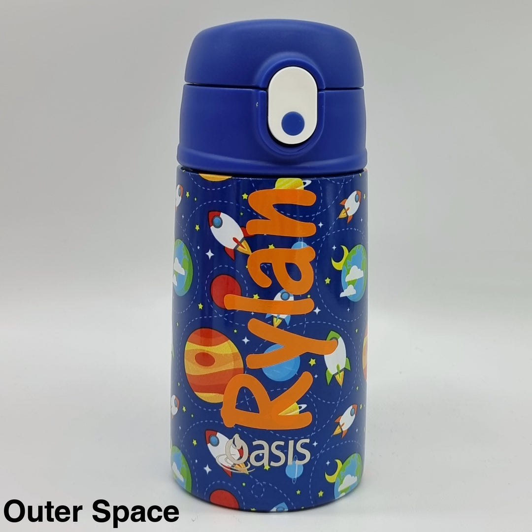 Oasis 400Ml Stainless Steel Insulated Bottle W/ Sipper Outer Space