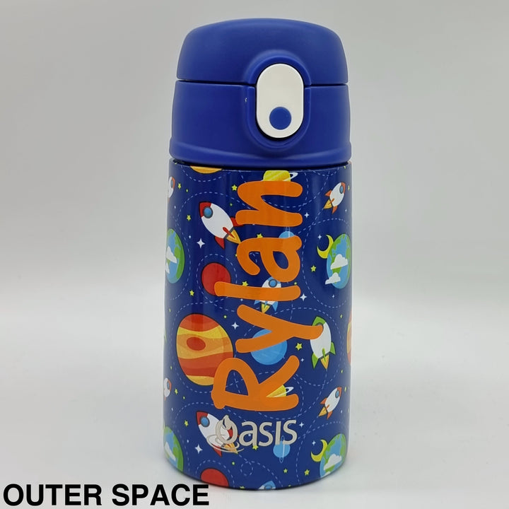Oasis 400Ml Stainless Steel Insulated Bottle W/ Sipper Outer Space