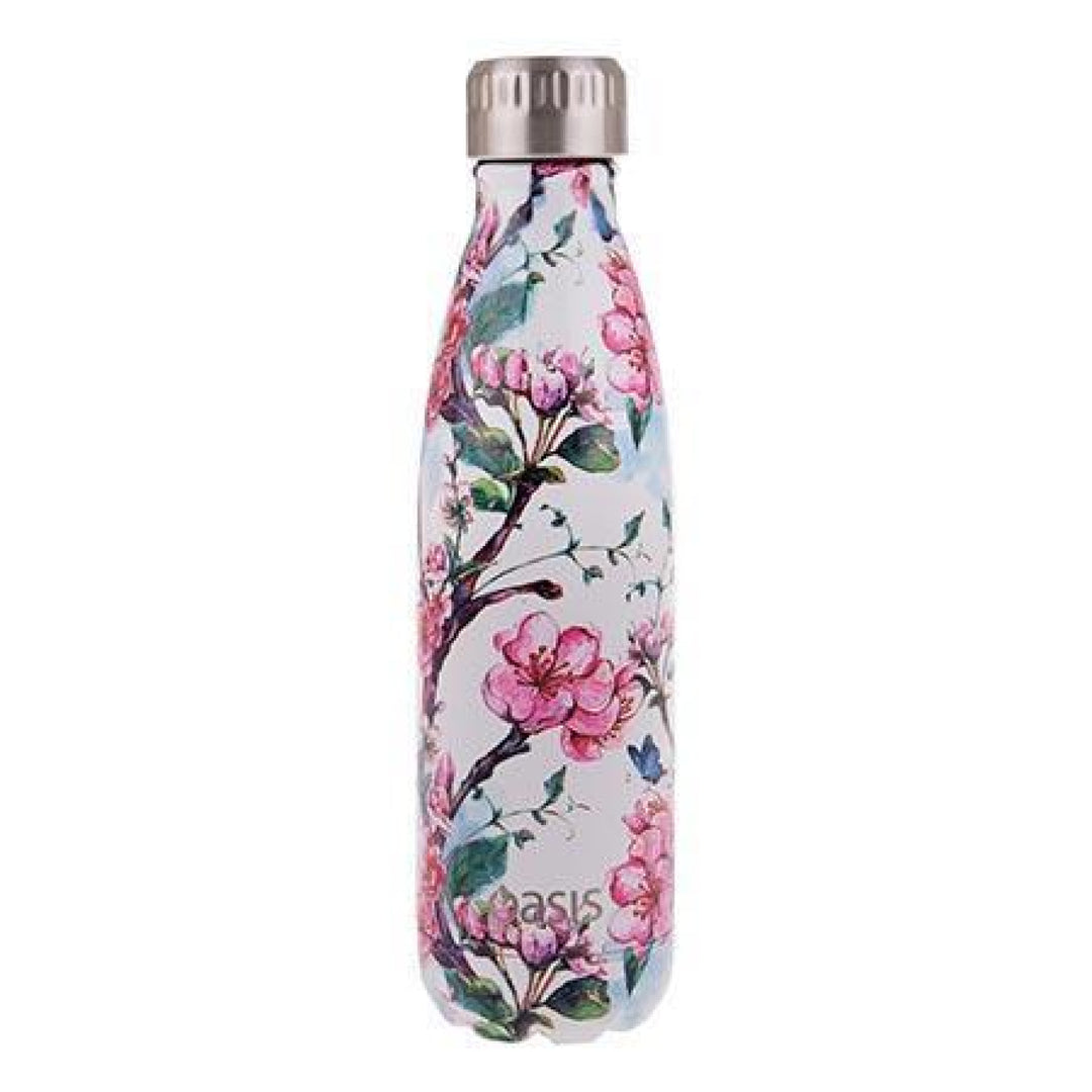 Oasis 500Ml Stainless Steel Insulated Bottle Spring Blossom