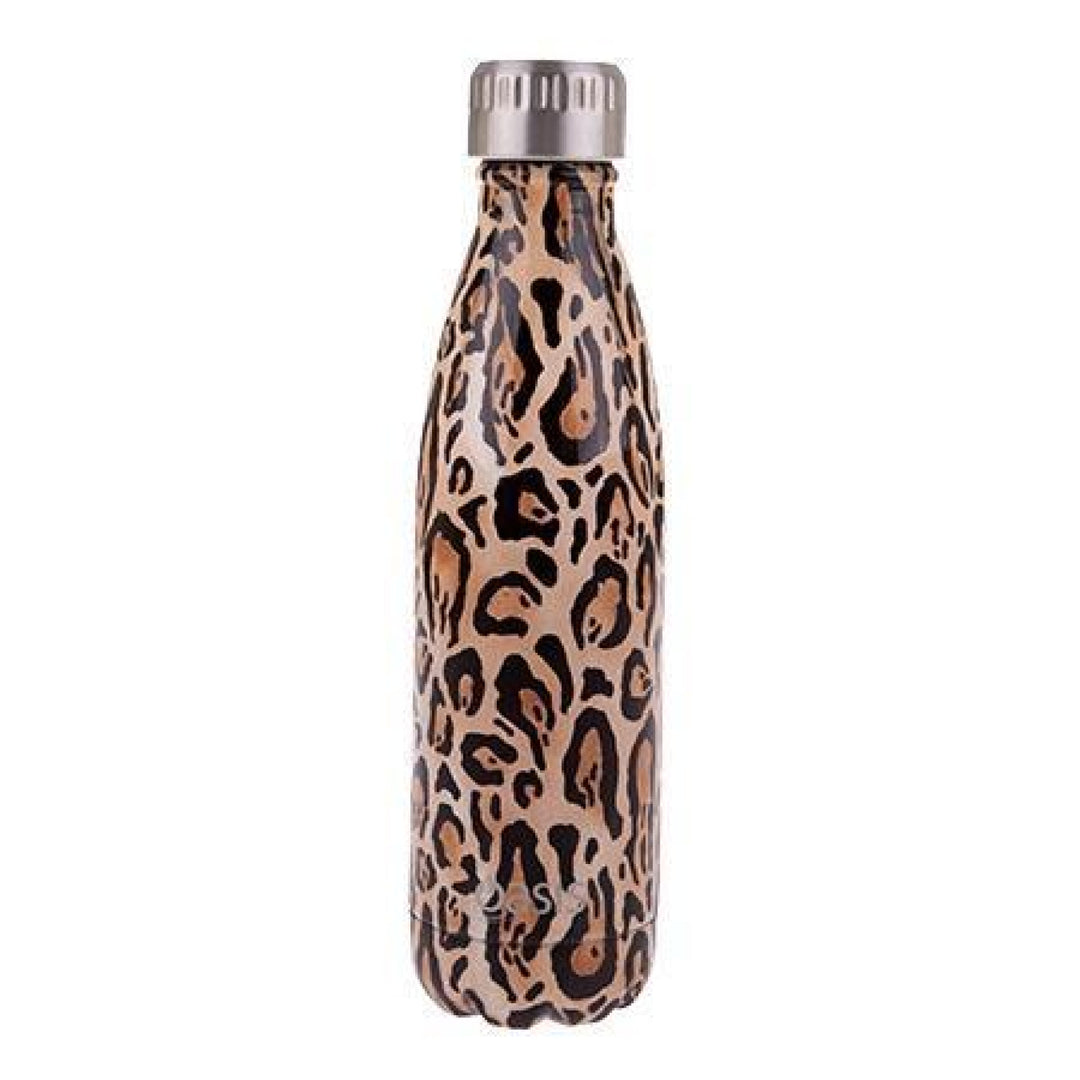 Oasis 500Ml Stainless Steel Insulated Bottle Leopard