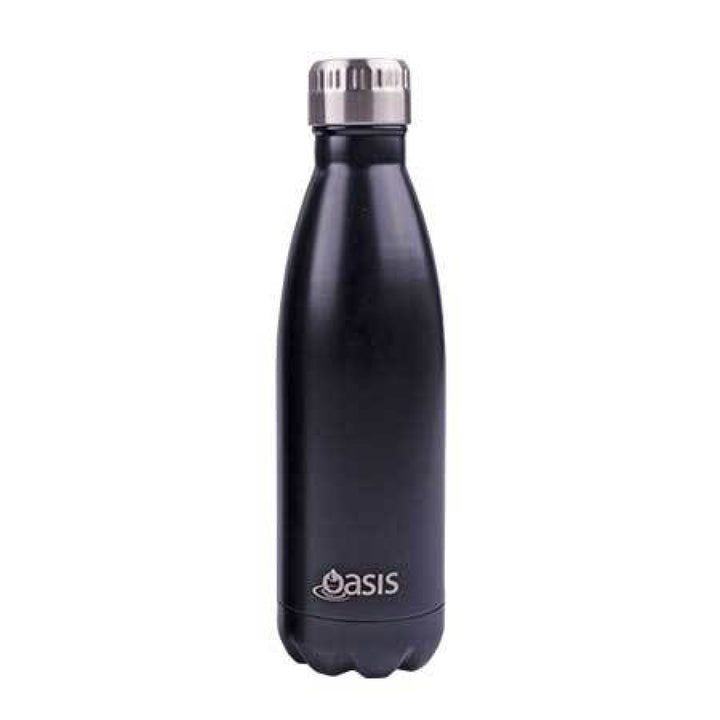 Oasis 500Ml Stainless Steel Insulated Bottle Plain Matte Black