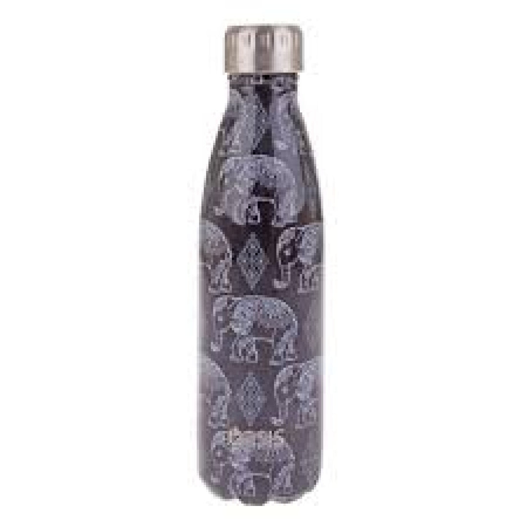 Oasis 500Ml Stainless Steel Insulated Bottle Boho Elephants