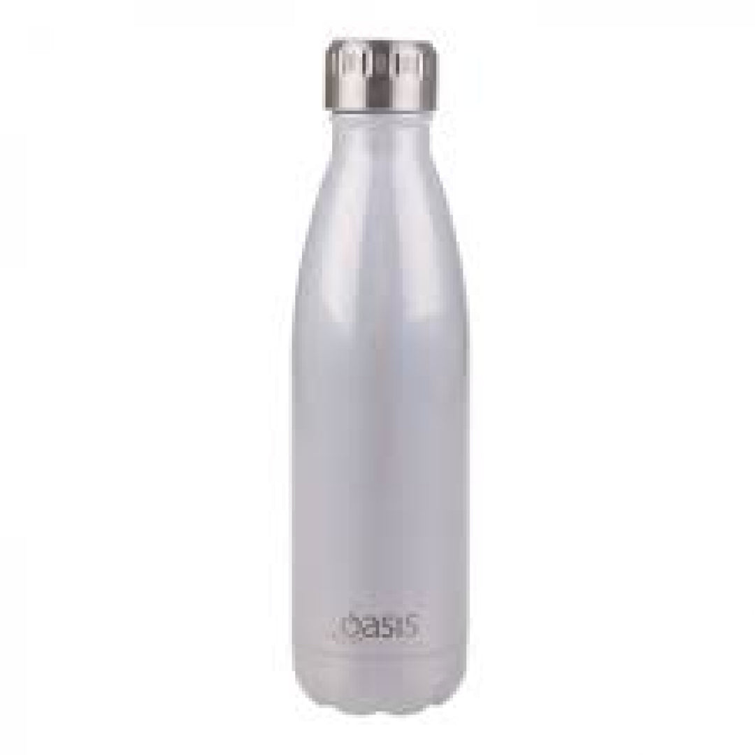 Oasis 500Ml Stainless Steel Insulated Bottle Lustre White