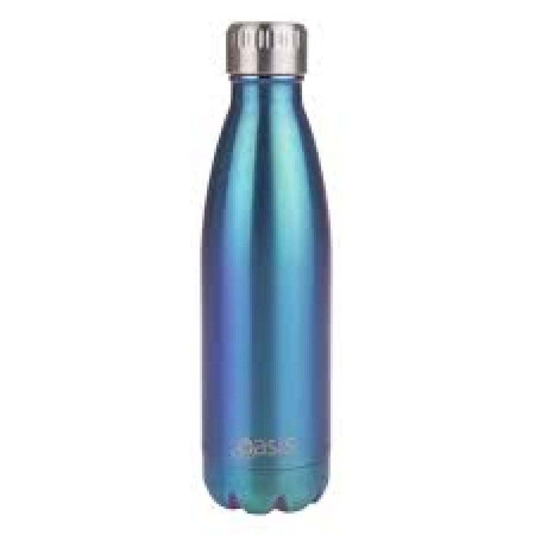 Oasis 500Ml Stainless Steel Insulated Bottle Blue Titanium Rainbow