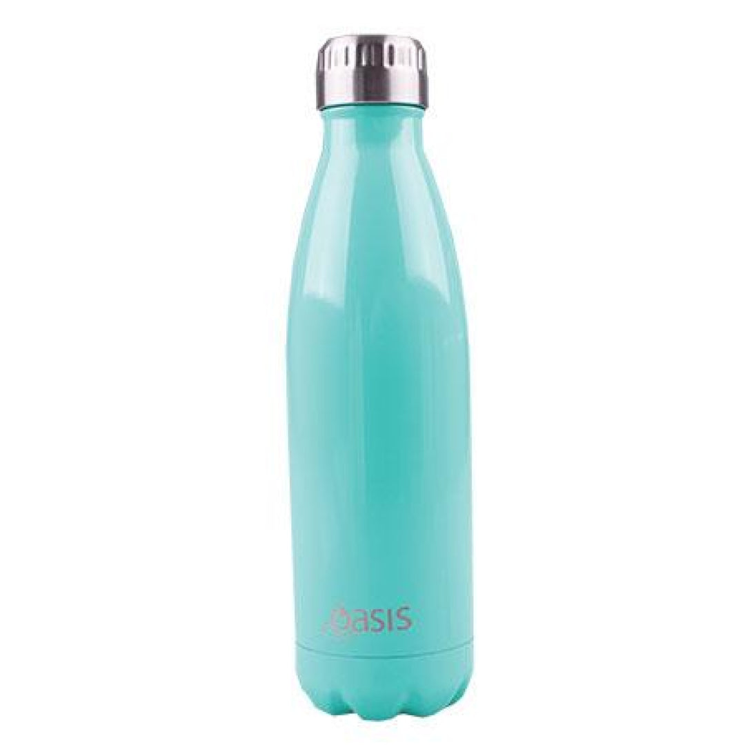 Oasis 500Ml Stainless Steel Insulated Bottle Plain Spearmint