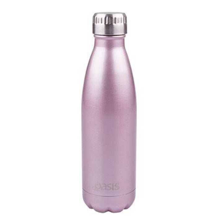 Oasis 500Ml Stainless Steel Insulated Bottle Plain Blush