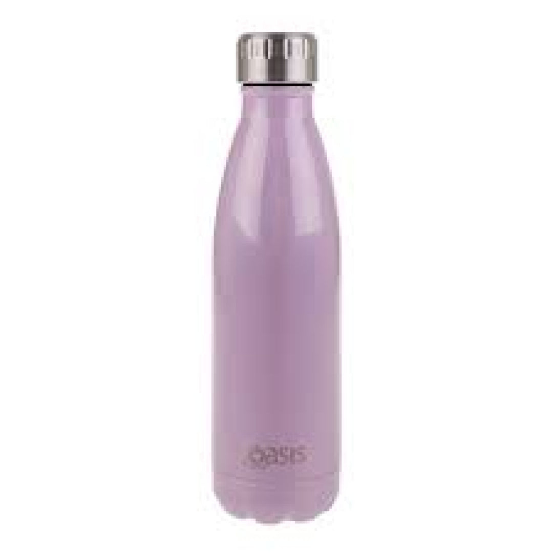 Oasis 500Ml Stainless Steel Insulated Bottle Plain Powder Pink