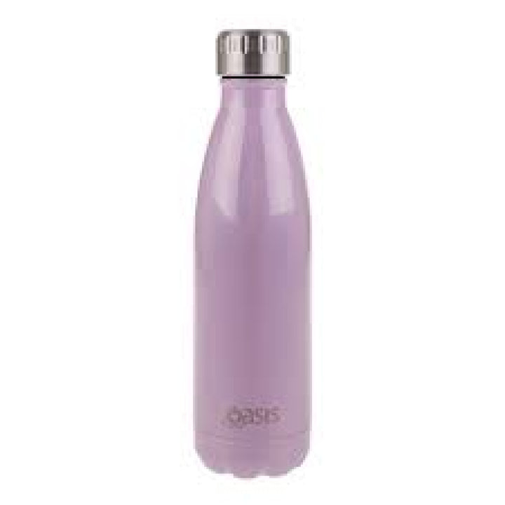 Oasis 500Ml Stainless Steel Insulated Bottle Plain Powder Pink