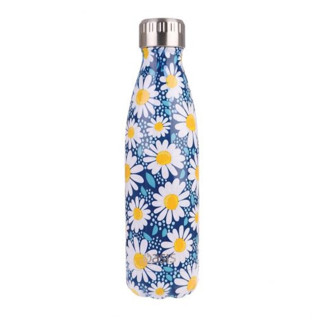 Oasis 500Ml Stainless Steel Insulated Bottle Summer Daisy