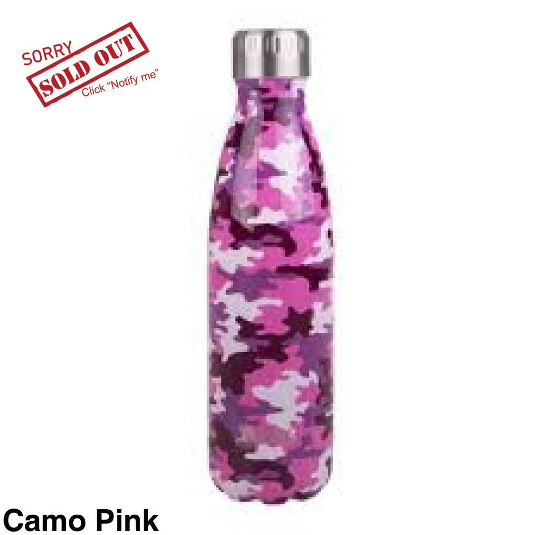 Oasis 500Ml Stainless Steel Insulated Bottle Camo Pink