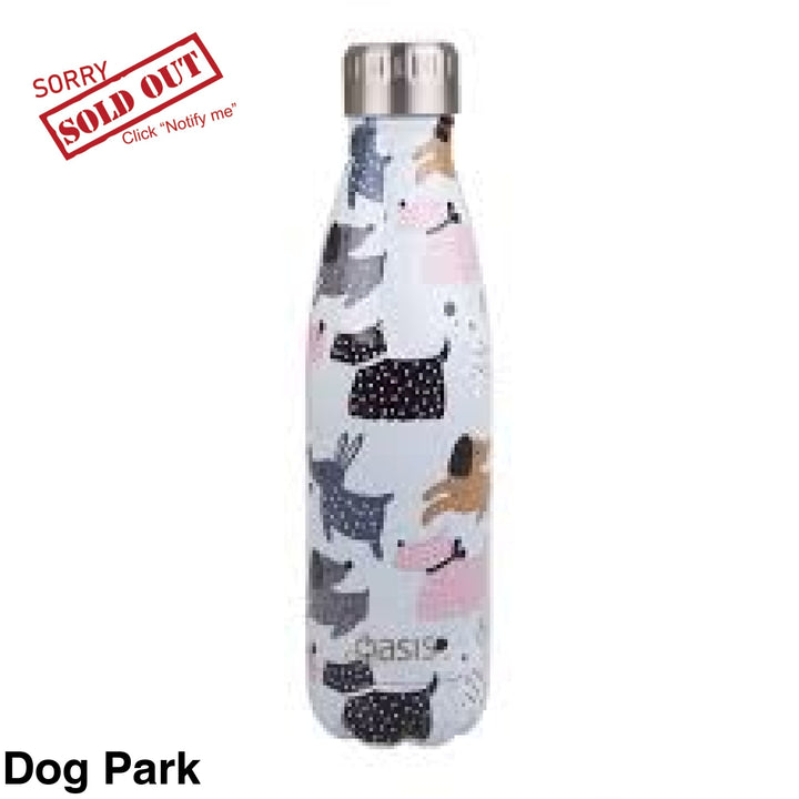 Oasis 500Ml Stainless Steel Insulated Bottle Dog Park