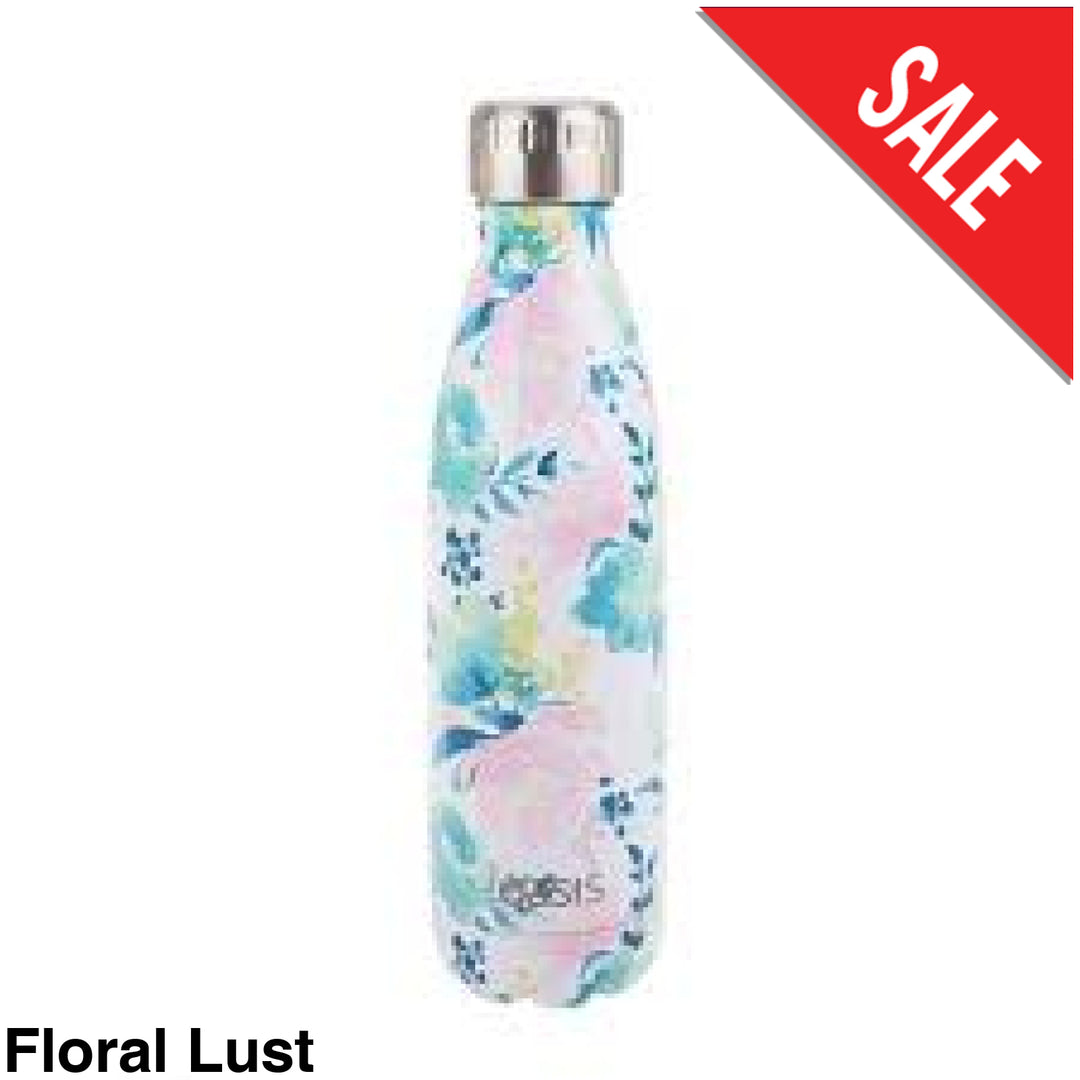 Oasis 500Ml Stainless Steel Insulated Bottle Floral Lust