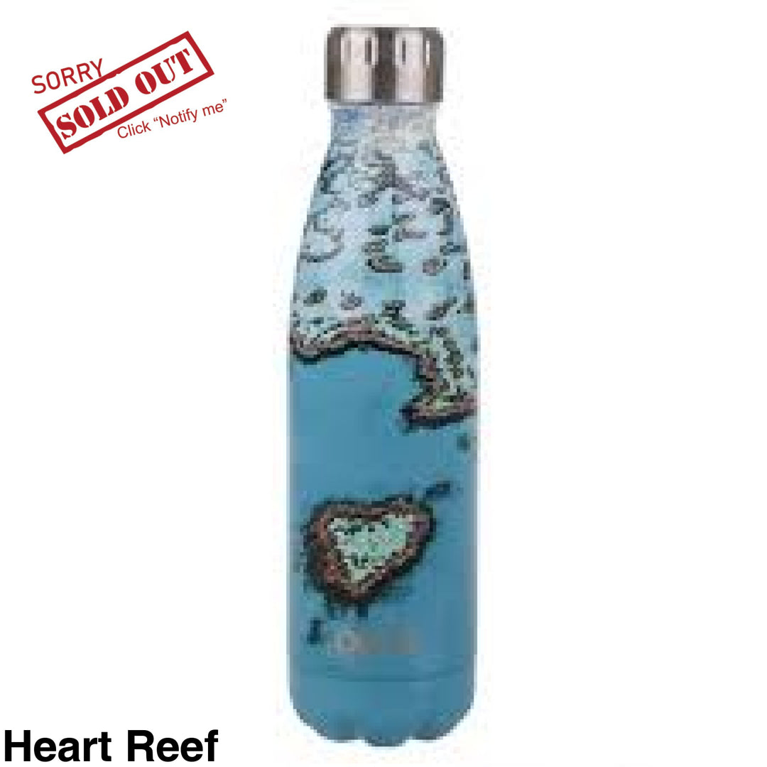 Oasis 500Ml Stainless Steel Insulated Bottle Heart Reef